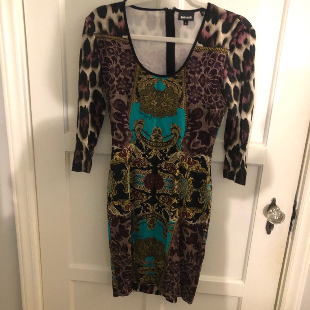 Just Cavalli Body Con Dress Large